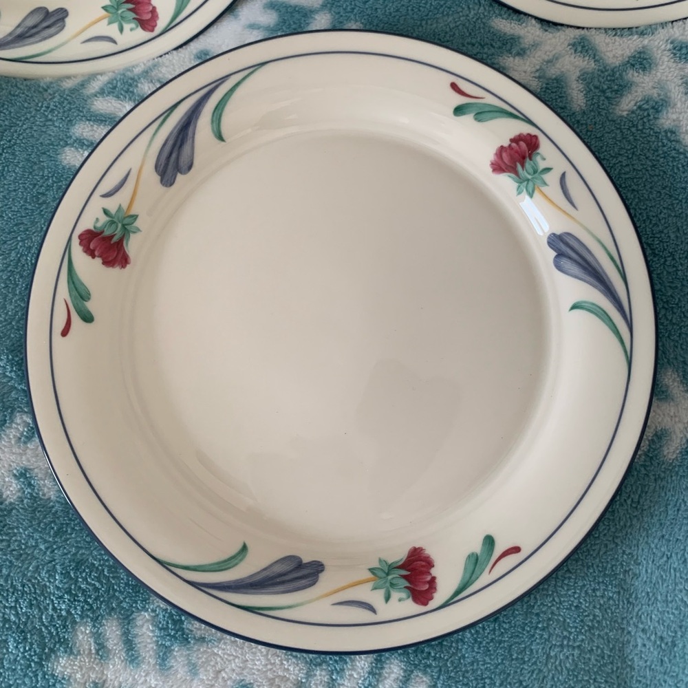 LENOX POPPIES ON BLUE CHINA - SALAD PLATES 3
